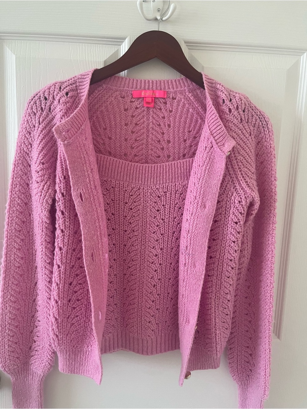 Lilly Pulitzer 2 piece tank top and cardigan sweater. XS
